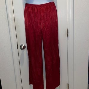 LANE BRYANT Cacique satin red striped pajama bottoms 18/20